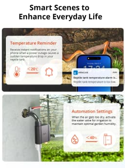 SONOFF SNZB-02WD Zigbee LCD Smart Temperature Humidity Sensor IP65 Waterproof for Bathroom Greenhouse Outside via ZBBridge-P