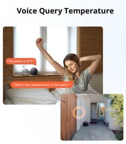 SONOFF SNZB-02WD Zigbee LCD Smart Temperature Humidity Sensor IP65 Waterproof for Bathroom Greenhouse Outside via ZBBridge-P
