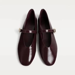 PU Leather Flats Mary Janes Shoes Women Spring Autumn Elegant Red Buckle Strap Shoes Ladies Shallow Casual Streetwear Loafers
