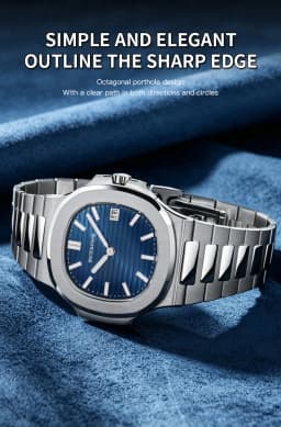 Specht & Söhne New Arrivals Mens Watch Rose Gold 5711 Classic Sports Watches Ultrathin Stainless Steel Sapphire 50M Waterproof