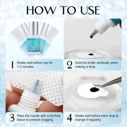 Gollee All Season Glue for Lash Extension 0.5s Fast Drying Strong Glue Stick False Eyelash 6-8 Weeks Waterproof Adhesive Makeup