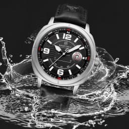 NAVIFORCE Brand Men Quartz Watch High Quality PU Band Calendar Male Wristwatch Auto Date Display Waterproof Clocks Reloj Hombre