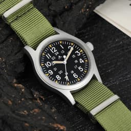 Militado ML05 38mm Military Watch Miyota 2035 Movement Domed Sapphire Crystal C3 Green Luminous 10Bar Waterproof Vintage Watches