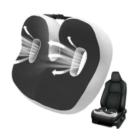 Seat Cushion,Orthopedic Memory Foam Prostate Cushion for Tailbone Sciaticaback Pain Relief Comfort Chair Car Seat(Black)