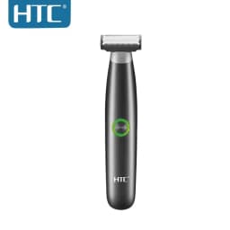 HTC Men's Electric Groin Hair Trimmer Pubic Hair Trimmer Body Grooming Clipper for Men Bikini Epilator Rechargeable Shaver Razor