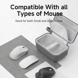 Hagibis Electronic Organizer Travel Case Bag for Mouse Portable Carry Case for Wireless Mouse Cable Charger Power Bank Hardshell