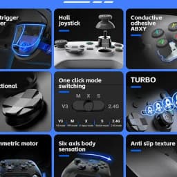 T35C G6 Bluetooth Game Controller For IOS/Android Gamepad For PC Hall Rocker Six-Axis Dual Vibration Joystick For Switch