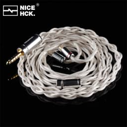 NICEHCK SpLaura HiFi Cable Triple Composite Imported Silver Plated High Conductivity Copper Earphone Upgrade Wire OFC Plug 2Pin