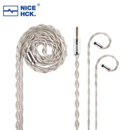 NICEHCK SpLaura HiFi Cable Triple Composite Imported Silver Plated High Conductivity Copper Earphone Upgrade Wire OFC Plug 2Pin