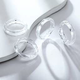 Eme Jewe Lab Grown White Sapphire Ring Suitable For Daily Wear.