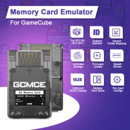 Bitfunx GCMCE FlipperMCE Memory card Reader Adapter for Store Saves for NGC GameCube Wii (RVL-001) Game Console