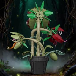 Creative Carnivorous Potted Plant Man-Eating Flower Building Blocks Home Decoration Collection MOC Bricks Toys Halloween Gift
