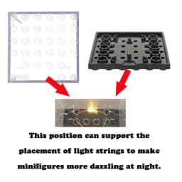 20 Pack Dustproof Display Boxes for Lego Minifigures Single Minifigure Storage Case for Collectors Black