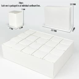 20 Pack Dustproof Display Boxes for Lego Minifigures Single Minifigure Storage Case for Collectors Black