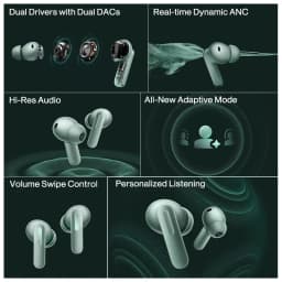 OnePlus Buds 4 Earphones Global Version 55dB ANC AI Call Noise Cancelling Portable Earbuds LHDC 5.0 Wireless Bluetooth 5.4