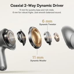 Baseus Bowie MP1 ANC Bluetooth 6.0 True Wireless Earbuds -55dB Adaptive Hybrid ANC Earphones Hi-Res LDAC 6-Mic ENC In-Ear Buds