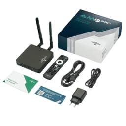 UGOOS AM9 Pro Amlogic S905X5-J TV BOX Android 14 LPDDR5 4G64G Supoprt AI-SR, 4K HDR WiFi6 BT5.2 1000M with BT Voice Remote
