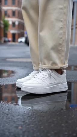 Spring and Summer Men's Shoes, New Breathable Sneakers, Men's Trendy and Versatile Thick-Soled White Shoes, Sports and Casual Shoes
