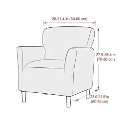 Jacquard Tub Sofa Cover Elastic Single Club Chair Slipcovers Stretch Spandex Armchair Covers for Bar Counter Living Room
