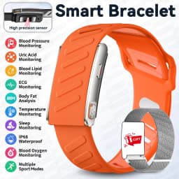 2026New Sport Fitness Tracker Smart Band Blood Oxygen Pressure Uric Acid Blood Lipid ECG Waterproof Smart Bracelet For Men Women