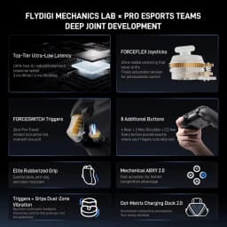 Flydigi Vader 5 Pro Wireless Controller 4ms Low Latency FORCEFLEX Joystick 8 Remappable Buttons for NS Mobile TV PC