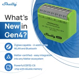 Shelly Dimmer Gen4 Wifi Smart Dimming Zigbee Switch Module Matter Controller With Works With Without Neutral Alexa Google Home