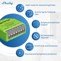 Shelly Dimmer Gen4 Wifi Smart Dimming Zigbee Switch Module Matter Controller With Works With Without Neutral Alexa Google Home