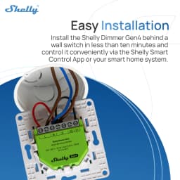 Shelly Dimmer Gen4 Wifi Smart Dimming Zigbee Switch Module Matter Controller With Works With Without Neutral Alexa Google Home