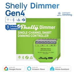 Shelly Dimmer Gen4 Wifi Smart Dimming Zigbee Switch Module Matter Controller With Works With Without Neutral Alexa Google Home
