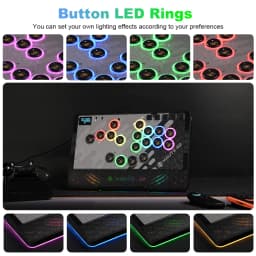 Haute42 Magnetic C-AT Leverless Fightstick Hitbox Controller For PC/PS4/PS5 Stickless Arcade Stick Leverless Controller Hitbox