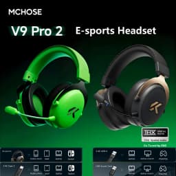 MCHOSE V9 Pro 2 E-sports  Wireless Gaming Headset 4-Mode THX Spatial Audio 53mm Driver Over-Ear 300h Battery EDG Co-Tuned