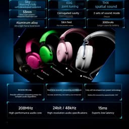 MCHOSE V9 Pro 2 E-sports  Wireless Gaming Headset 4-Mode THX Spatial Audio 53mm Driver Over-Ear 300h Battery EDG Co-Tuned