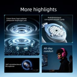 MCHOSE V9 Pro 2 E-sports  Wireless Gaming Headset 4-Mode THX Spatial Audio 53mm Driver Over-Ear 300h Battery EDG Co-Tuned