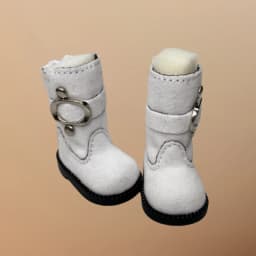 Tilda 3.6cm Doll Boots 1/6 Mini Leather Doll Shoes Designed for Blythe Azone 1:6 Doll Casual Puppet Shoes Accessories