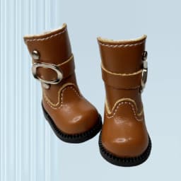 Tilda 3.6cm Doll Boots 1/6 Mini Leather Doll Shoes Designed for Blythe Azone 1:6 Doll Casual Puppet Shoes Accessories