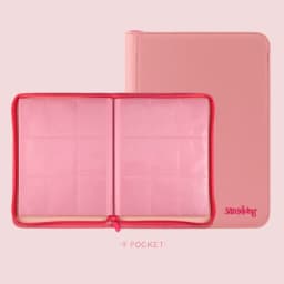 For Pokemon Premium Zipper 4/9/12 Pocket PU Card Binder Aesthetic Pink White Album for Pokemon Cards Game Collection Fan Photos