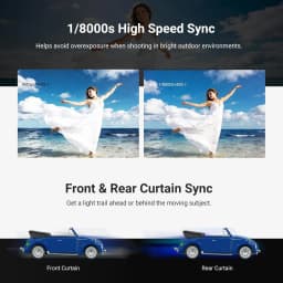  NEEWER Z3R 100Ws 2.4G TTL Round Head Flash Speedlite For Canon Nikon Sony, 1/8000s HSS, Touchscreen, Compatible with Godox