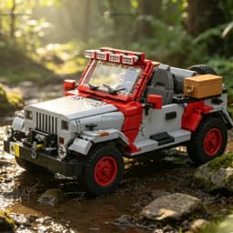 1924PCS Exploration Off‑Road Building Blocks Set Epic Movie‑Inspired Collectible Car Model Premium Gifts for Block Enthusiasts