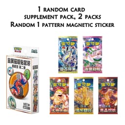 In Stock Original Chinese PokéMon Ptcg Simplified Paldean 2nd Metal Magnetic Tape Set Card Pack Collectibles Halloween Gifts