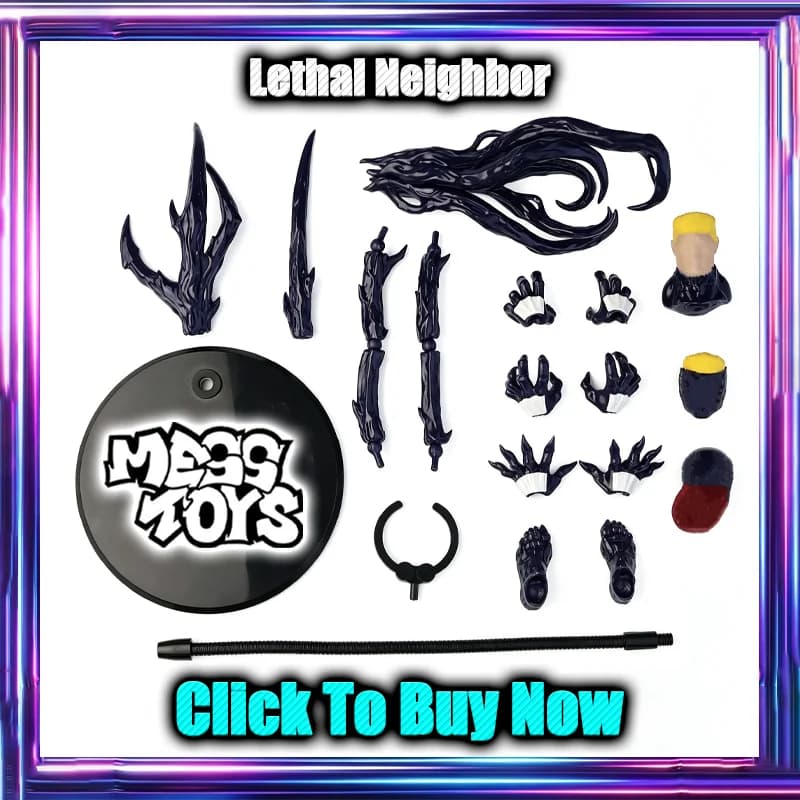 In Stock Mess Toys Lethal Neighbor Messtoys Movie Accessories Kit Black Suit Symbiotic Anime Action Figure Model Gifts Toys