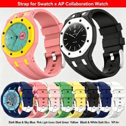 2026 Swatch x AP Royal POP Silicone Strap Royal Oak Latest Silicone Watch Case Various Colors Choose From Suitable For As Gifts