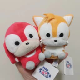 SEGA Prize Sonic The Hedgehog Tails Mini Plush Keychain Cooro Series Soft Stuffed Animal Bag Pendant Anime Game Fans Collectible