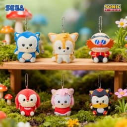 SEGA Prize Sonic The Hedgehog Tails Mini Plush Keychain Cooro Series Soft Stuffed Animal Bag Pendant Anime Game Fans Collectible