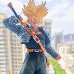 Dragon Ball Z Trunks Figure Replace Heads Super Saiyan Future Trunks Figurine Action Figures Pvc Statue Collectible Model Toys