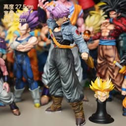 Dragon Ball Z Trunks Figure Replace Heads Super Saiyan Future Trunks Figurine Action Figures Pvc Statue Collectible Model Toys