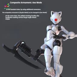 SHEIK MAINLAND 3MIN PROJECT A Swift Female Mutant 3.75 inch Super Movable High Detail Action Figure DIY Assembly 1pc No Box