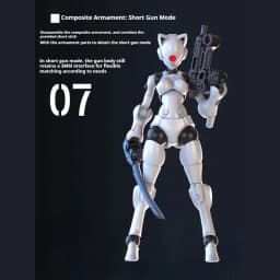 SHEIK MAINLAND 3MIN PROJECT A Swift Female Mutant 3.75 inch Super Movable High Detail Action Figure DIY Assembly 1pc No Box