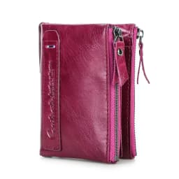 CONTACT'S HOT Genuine Crazy Horse Cowhide Leather Men Wallet Short Coin Purse Small Vintage Wallets Brand High Quality Designer