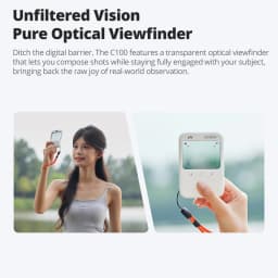 Godox C100 Transparent Viewfinder Camera Mini Portable Ccd Retro Camera 128g Expanded Storage For Shooting Film Vlog Video Gift