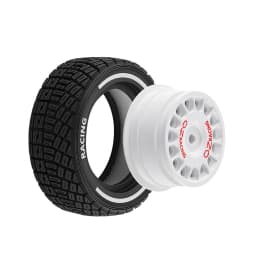 1:14 Rc Rally Rubber Tires & Plastic Wheel Rims 12mm Hex for MJX 14301 14302 14303 14304 Tamiya1/14 Scale RC On Road Car 4pcs